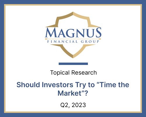 Magnus Financial report on market timing 2023 Q2.